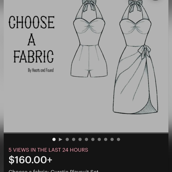 Hearts and Found curtsie playsuit set in black XS - Picture 2 of 13